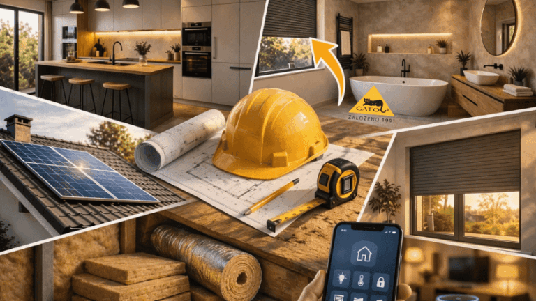 Rekonstrukce domu a bytu, moderní stínění oken a technologie pro pohodlné bydlení