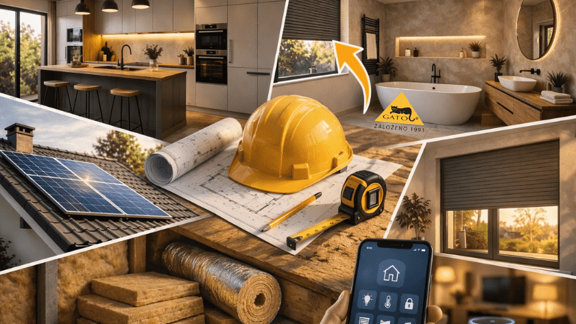 Rekonstrukce domu a bytu, moderní stínění oken a technologie pro pohodlné bydlení