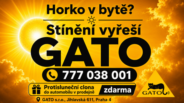 Horko v bytě? Stínění vyřeší GATO